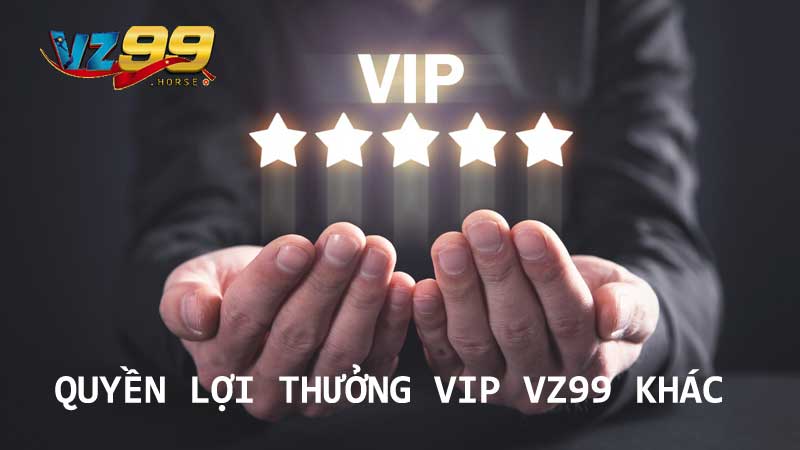 Một vài quyền lợi thưởng VIP VZ99 khác